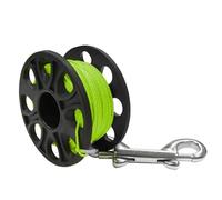 CQAHDSEVF Bobina da Immersione “Finger Spool”, Bobina da 30 m con Mulinello da Dito, Gancio Multicolore for Immersioni in Grotta su relitti(Green)
