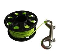 CQAHDSEVF Bobina da Immersione “Finger Spool”, Bobina da Dito for Immersione Subacquea da 30 m. Gancio Multicolore a Doppia estremità. Deriva del relitto della Grotta(Green)
