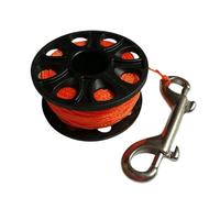 CQAHDSEVF Bobina da Immersione “Finger Spool”, Bobina da Dito for Immersione Subacquea da 30 m. Gancio Multicolore a Doppia estremità. Deriva del relitto della Grotta(Orange)
