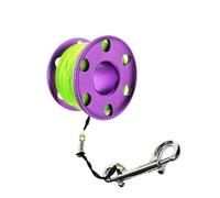CQAHDSEVF Bobina da Immersione “Finger Spool”, Bobina for Immersioni subacquee 30-60 Metri Linea di marcatura for caverne di relitti Multicolore(Purple 30 Meters)