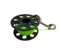 CQAHDSEVF Bobina da Immersione “Finger Spool”, Bobina for Immersioni subacquee da 30 m Moschettone in Acciaio Inossidabile Relitto di Grotta Multicolore(Green)