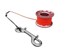 CQAHDSEVF Bobina da Immersione “Finger Spool”, Bobina for Mulinello da Immersione da 15 m. Deriva del relitto della Grotta in Lega di Alluminio Multicolore(Orange)