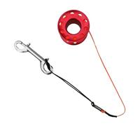 CQAHDSEVF Bobina da Immersione “Finger Spool”, Bobina for Mulinello da Immersione da 15 m. Deriva del relitto della Grotta in Lega di Alluminio Multicolore(Red)
