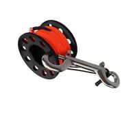 CQAHDSEVF Bobina da Immersione “Finger Spool”, Bobina for Mulinello da Immersione da 15 m. Deriva del relitto della Grotta in Lega di Alluminio Multicolore(Black)