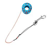 CQAHDSEVF Bobina da Immersione “Finger Spool”, Bobina for Mulinello da Immersione da 15 m. Deriva del relitto della Grotta in Lega di Alluminio Multicolore(Blue)