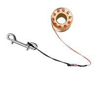 CQAHDSEVF Bobina da Immersione “Finger Spool”, Bobina for Mulinello da Immersione da 15 m. Deriva del relitto della Grotta in Lega di Alluminio Multicolore(Gold)