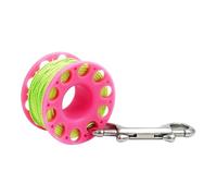CQAHDSEVF Bobina da Immersione “Finger Spool”, Mulinello da Dito for Bobina for Immersioni subacquee con bullone a Scatto, relitto della Grotta, Multicolore(Pink 30m)