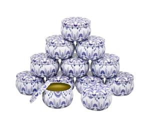 CQAHDSEVF Contenitori per Candele, 12 vasetti di Latta for Candele in Ferro vuote, Custodia for Candele Fai da Te, for spezie secche e Dolci(Tin Can-4)