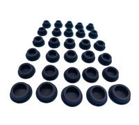 CQAHDSEVF fori di silicone, Tappi for fori in gomma siliconica, tappi terminali di chiusura, tipo T, foro 6,8-201,5 mm, neri(146.5mm)