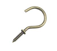 CQAHDSEVF Ganci da parete a vite, Ganci a vite in acciaio al carbonio, 50 pezzi, dimensioni multiple for uso interno ed esterno(1 1-4 inch)