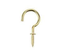 CQAHDSEVF Ganci da parete a vite, Ganci avvitabili autofilettanti in acciaio multicolore, dimensioni multiple, confezione da 100, for interni ed esterni(Golden,1/2 inch)