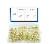 CQAHDSEVF Ganci da parete a vite, Ganci for tazze a vite multicolori da 66 pezzi for cucina a soffitto e piante sospese(Gold)