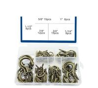 CQAHDSEVF Ganci da parete a vite, Ganci for tazze a vite multicolori da 66 pezzi for cucina a soffitto e piante sospese(Brzone)