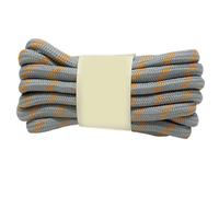 CQAHDSEVF Lacci per scarpe, Lacci tondi in poliestere 100-160 cm Multicolor(Light Gray Orange,160)