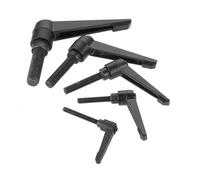 CQAHDSEVF Leva di serraggio, Leva di bloccaggio regolabile nera M16 Vite esagonale con filettatura 50-80 mm(M16x70x114mm)