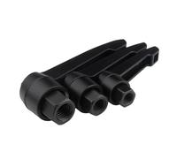 CQAHDSEVF Leva di serraggio, Leva di serraggio in acciaio legato da 2 pezzi con impugnatura regolabile e manopola con filettatura maschio nera M4-M16(Nut M5)
