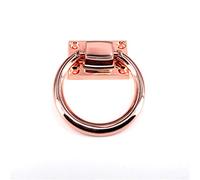 CQAHDSEVF Maniglie ad anello per cassetti, Maniglia for pomello for armadio in lega di zinco da 80 mm in oro e oro rosa(Rose Gold)