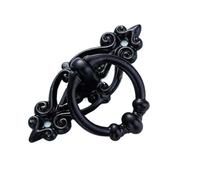 CQAHDSEVF Maniglie ad anello per cassetti, Maniglia for porta e armadio in lega di zinco, multicolore, 65x46mm(Black)