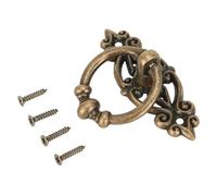 CQAHDSEVF Maniglie ad anello per cassetti, Maniglia for porta e armadio in lega di zinco, multicolore, 65x46mm(Antique Copper Purple)