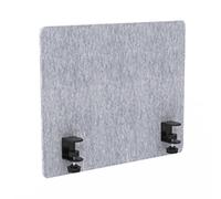 CQAHDSEVF Pannello per la Privacy da scrivania, Set di Pannelli divisori for scrivania da Ufficio in Fibra di Legno Grigio di Varie Dimensioni(2pcs-50x50cm)