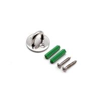 CQAHDSEVF Piastra con Occhiello in Acciaio Inossidabile, Ganci da soffitto con Piastra a Occhiello in Acciaio Inossidabile con Anello a Forma di U a Vite Multicolore 33 mm-50 mm(Silver S)