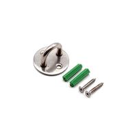 CQAHDSEVF Piastra con Occhiello in Acciaio Inossidabile, Ganci da soffitto con Piastra a Occhiello in Acciaio Inossidabile con Anello a Forma di U a Vite Multicolore 33 mm-50 mm(Silver M)