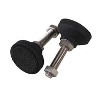 CQAHDSEVF Piedini per mobili Piedini livellatori regolabili, Piedini livellanti for tornio regolabili, filettatura M8 a M12, neri, 4 pezzi(10pcs,50xM8x50)