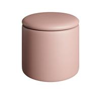 CQAHDSEVF Pouf contenitore, Sgabello Vanity Cubo Rotondo Con Contenitore, Seduta E Poggiapiedi, Multicolor(Pink)