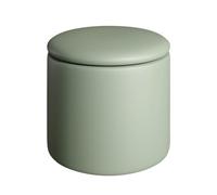 CQAHDSEVF Pouf contenitore, Sgabello Vanity Cubo Rotondo Con Contenitore, Seduta E Poggiapiedi, Multicolor(Blue-green)