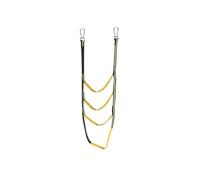 CQAHDSEVF Scala a Corda Gcroet, Portable Folding Boat Rope Ladder 3/4/5 Step Multicolor(Green 4 Step)