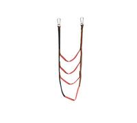 CQAHDSEVF Scala a Corda Gcroet, Portable Folding Boat Rope Ladder 3/4/5 Step Multicolor(Red 4 Step)