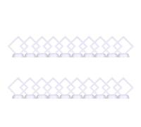 CQAHDSEVF Scatola espositiva con Sospensione in Pellicola di plastica PE | Espositore mobile da 5/10/20/30 pezzi in bianco/nero: gioielli, premi, oggetti da collezione, opere d'arte(White 20pcs)