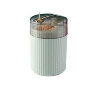 CQAHDSEVF Scatola per stuzzicadenti, Dispenser Automatico di stuzzicadenti Pop-up a Spinta Rotonda for la Cucina del Soggiorno Domestico(1)