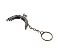 CQAHDSEVF Tastiere Metalliche con Chiusura a Bacio, Portafoglio in Metallo con Chiusura Kiss e Portachiavi for Borse, Confezione da 2, Multicolore(Type-02)