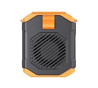CQAHDSEVF Ventilatore indossabile da vita e collo con clip, Ventilatore portatile con clip USB, collo a 5 velocità, display LED multicolore