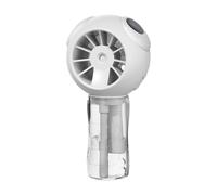 CQAHDSEVF Ventilatore nebulizzatore portatile Nebbia fine ricaricabile multicolore a 4 velocità(White)