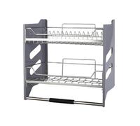 CQCCQ Cestello portaoggetti a muro, scolapiatti in acciaio inox 304, cestello portaoggetti con aperta for mobile alto, bar e caffetteria(400mm)