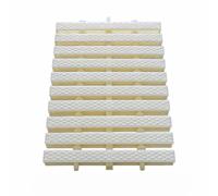 CQCCQ Griglia for Piscina, grondaia di Giunzione, Copertura for grigliato con Trama, for vialetti d'accesso alla Piscina (Dimensioni: 18/20/25/30/35/40x100 cm)(A-White,20x100cm/10pcs)