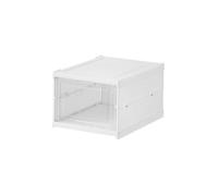 CQCCQ Mobiletto portaoggetti trasparente impilabile for scarpe, contenitore for scarpe in plastica, espositore for scarpe senza installazione for ingresso(1 Tiers)