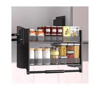 CQCCQ Organizzatore portaoggetti for pensile da cucina, pratico ripiano estraibile, cestino for condimenti, salvaspazio for la casa e il bar(800mm)