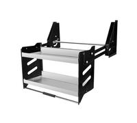 CQCCQ Robusto contenitore da parete a 2 ripiani, organizer for armadietti superiori porta spezie, salvaspazio for armadietti da parete for bar e case.(800mm)
