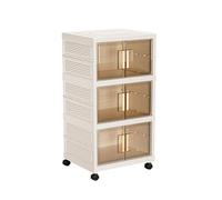 CQCCQ Scaffale portaoggetti for scarpe con coperchio, scaffale portatile pieghevole, contenitore for scarpe in plastica, facile da montare, ingresso(3 Tiers 3 grids)