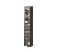 CQCCQ Scatola portascarpe in plastica autoportante, organizer pieghevole for scarpe, salvaspazio, facile da montare for ingresso, camera da letto(11 Tiers 11 grids)