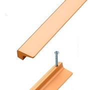 CQCQC 2 pezzi maniglia a scomparsa moderna maniglie for armadi da cucina armadio in lega di alluminio invisibile tiranti for cassetti porta nascosta for ferramenta for guardaroba(Length:600mm)