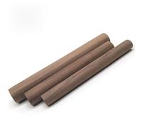 CQCQC Bastone di Legno di Noce Tondo Tassello Grezzo utilizzato for l'artigianato Asta Appendiabiti Bastone da Passeggio Diametro 3-50 mm Lunghezza 500 mm(18mm*500mm*3pcs)