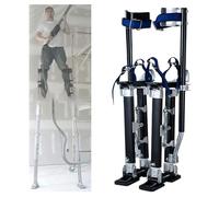 CQDWD Trampoli da Lavoro, Trampoli Neri per Cartongesso Trampoli in Alluminio, Cuscinetti Portabili Regolabili per Pittore che Cammina Pittura Raccolta di frutteti, Lavoro in Altezza