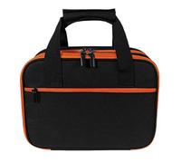 CQEAZ Custodia protettiva per interruttore Finder Kit di test per circuiti elettrici Strumenti Organizzatori Multimetro digitale Borsa di immagazzinaggio, Nero e Auranzio, Approx. 28x9.5x21cm