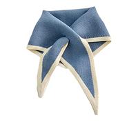 CQEAZ foulard triangolo donna foulard donna sciarpa sciarpa donna sciarpa donna versione coreana collo di lana maglia cros, blu mare, Approx.Total Length 90cm/35.43in