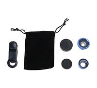 CQEAZ Obiettivo della fotocamera 3 in 1 grandangolo macro pesce clip su obiettivo della fotocamera obiettivo della clip dell'obiettivo della fotocamera