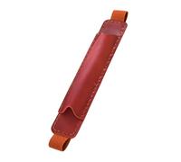 CQEAZ Portapenne in pelle con fascia elastica regolabile per penne a tenuta stagna per diario con copertina rigida portapenne, Rossore, Approx. 17.5x3.50cm/6.88x1.37in